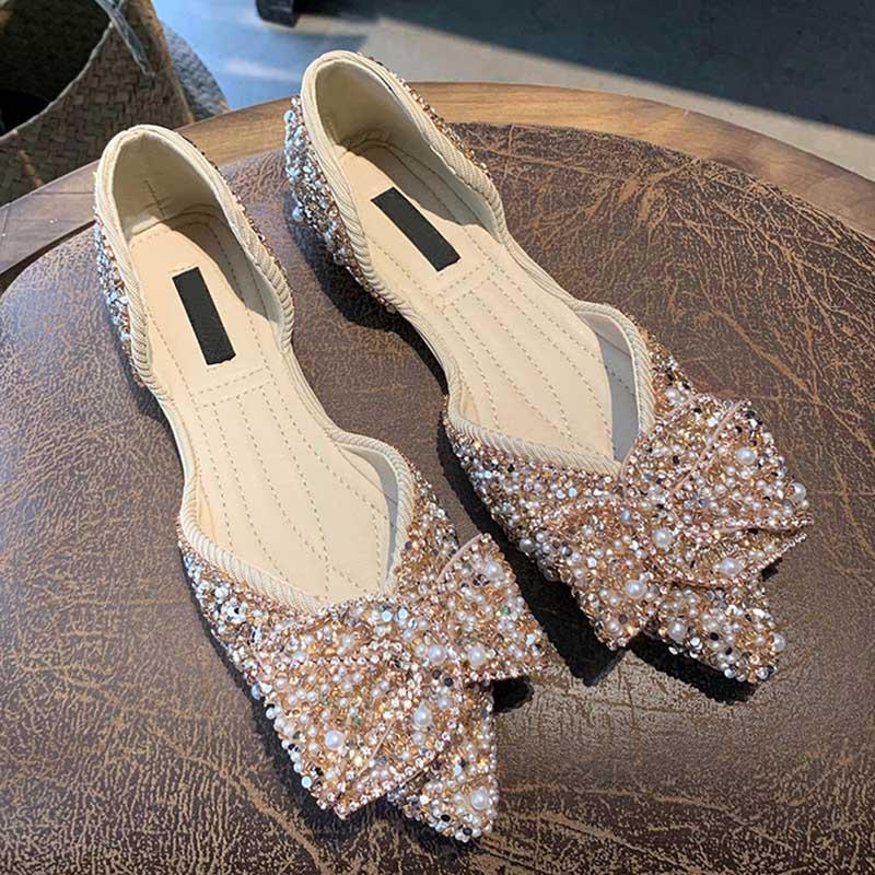 Plus Size 35-40 Summer Women Slippers Outdoor Bohemian Beach High Heels Wear-resistant Non-slip Office Lady Pearl Sandals