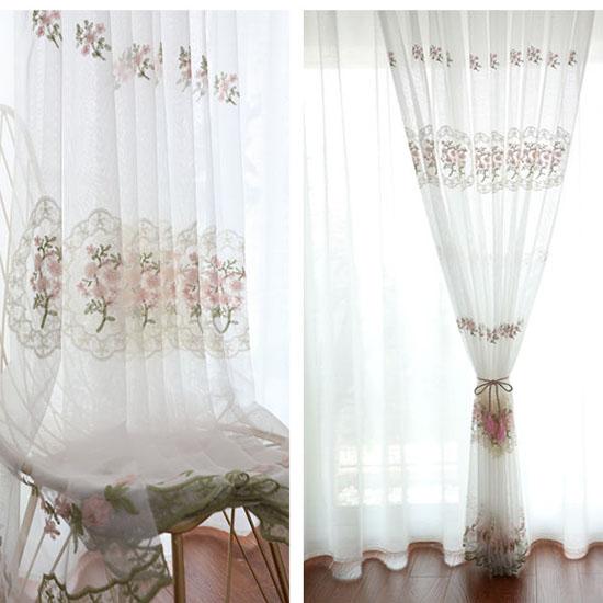 Europe White Yarn Curtain Window Tulle Curtains for Living Room Kitchen Modern Window Treatments Voile Curtain