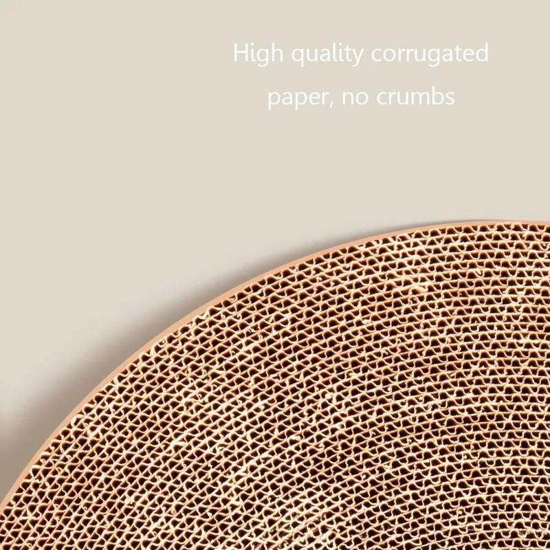 Cat Scratching Board Claw Grinder Cat Nest Claw Mat Not Drop Crumbs Corrugated Paper Cat Scratching Basin Vertical Cat Toy