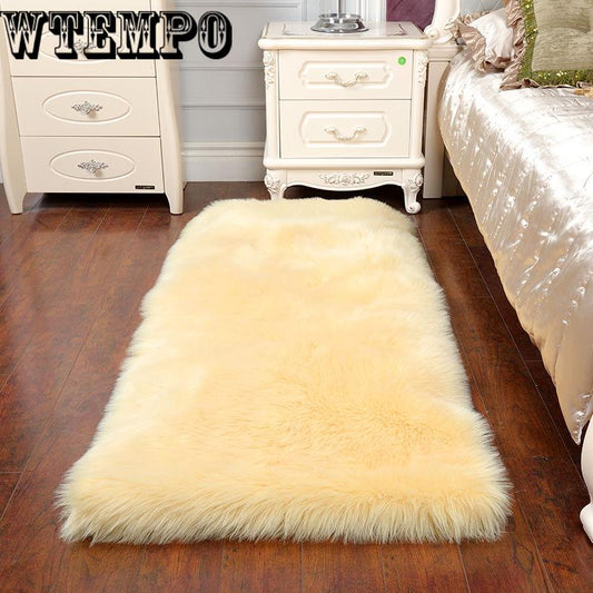 Plush Carpet Bedroom Carpet Bedside Mat Living Room Carpet Coffee Table Mat Comfortable Wool Blanket