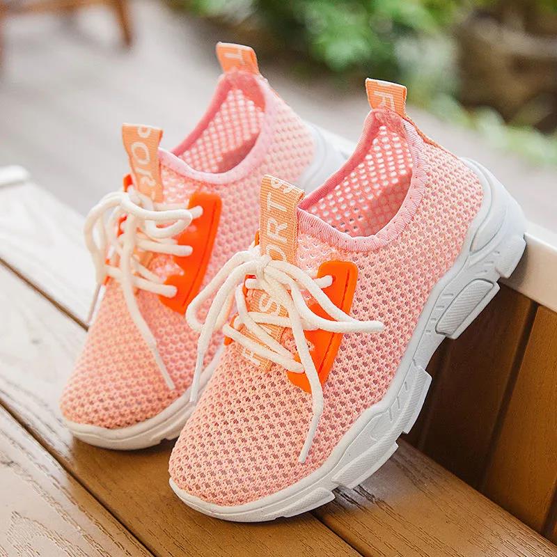 Summer Children's Sneakers Breathable Casual Sports Shoes White Shoes Soft Bottom Men's and Women's Children's Shoes