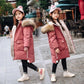 Baby Girl Clothes 3-12 Years Old Winter Padded Jacket Warm Jacket Fashion Children's Hooded Jacket Girls Faux Fur Jacket