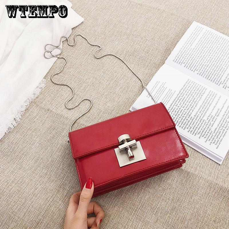 Fashion Messenger Bag Trends Splicing Sequins Bags Joker Chain Shoulder Bags Women's Bags