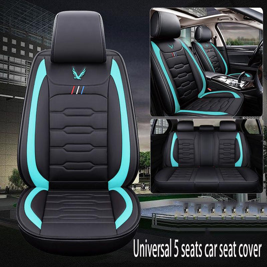 Leather 5 seats Universal Car seat cover Waterproof Car Seat Cover Universal 5 set Auto Seat Cushion