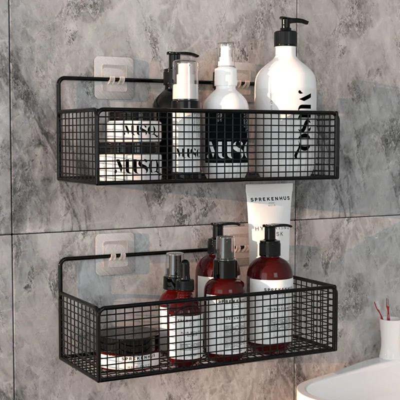 Metal Storage Housing Bathroom Kitchen Shampoo Spices Storage Frame Living Room Bedroom Storage Rack