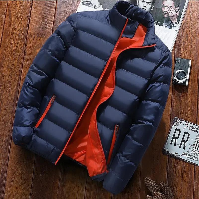 Men's Ultralight Down Jacket Winter Waterproof and Windproof Jacket Plus Size Warm Down Jacket Slim Casual Jacket