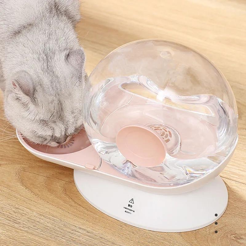 2.8L Automatic Pet Cat Water Fountain Dog Cat Pet Mute Drinker Feeder Bowl Pet Drinking Fountain Dispenser Automatic Water Replenishment