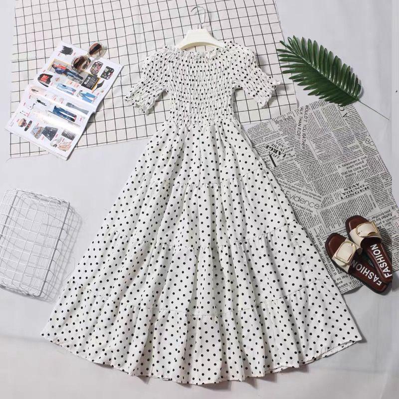 Femme Summer Dress 2020 Strapless Short Sleeve Retro Women Vintage Dresses Rockabilly Party Dress