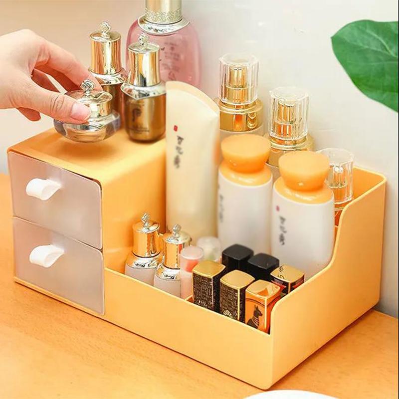 Makeup Organizer Box for Cosmetics Desk Office Storage Skincare Case Lipstick Case Sundries Jewelry Organizer Box