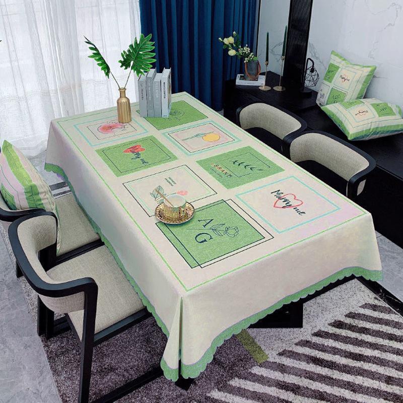 Table Cloth Nordic Light Luxury Waterproof Oil-proof Scald-proof Disposable Modern Minimalist Household Coffee Table Dust-proof Cloth