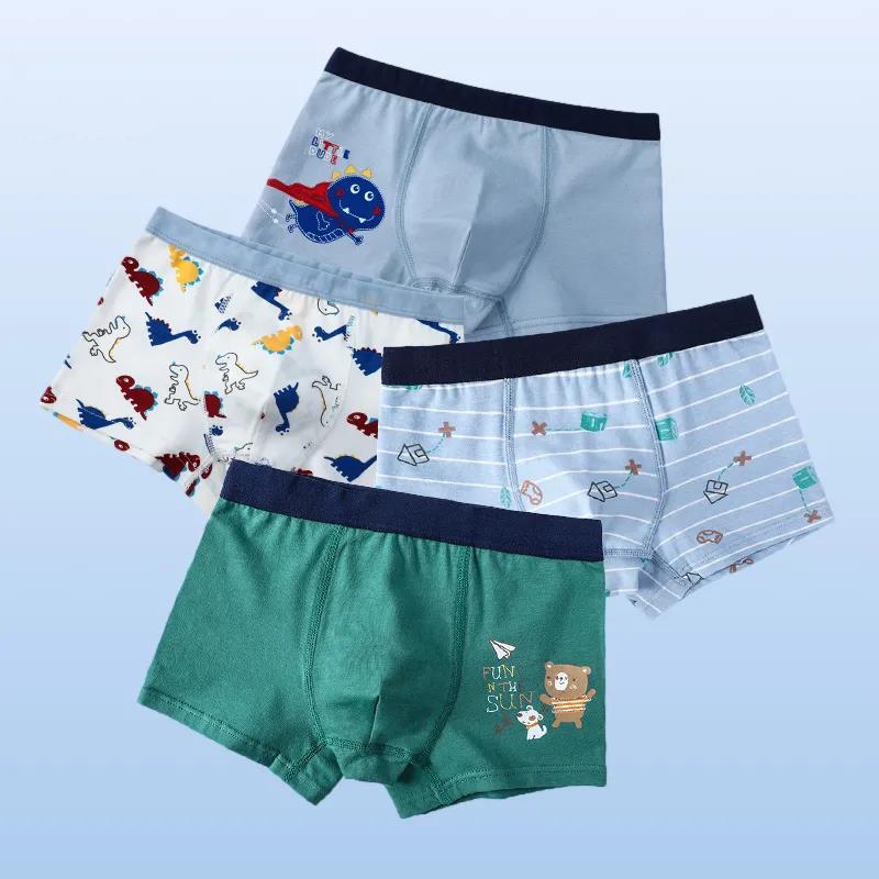 Cotton Panties Boys Brief Underwear Shool Kids Underpanties for 3 4 6 8 10 12 14 Years Old Child Clothes