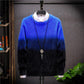 Men's Imitation Mink Velvet Turtleneck Sweater Korean Version of Slim Plus Velvet Thick Sweater Gradient Color Fuzzy Sweater