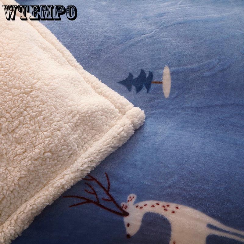 Winter Thick Double Layer Lamb Wool Multifunctional Blanket Duvet Cover Blanket Single Sheet Flannel Duvet Cover Warm Travel Blanket Zipper Bedspread