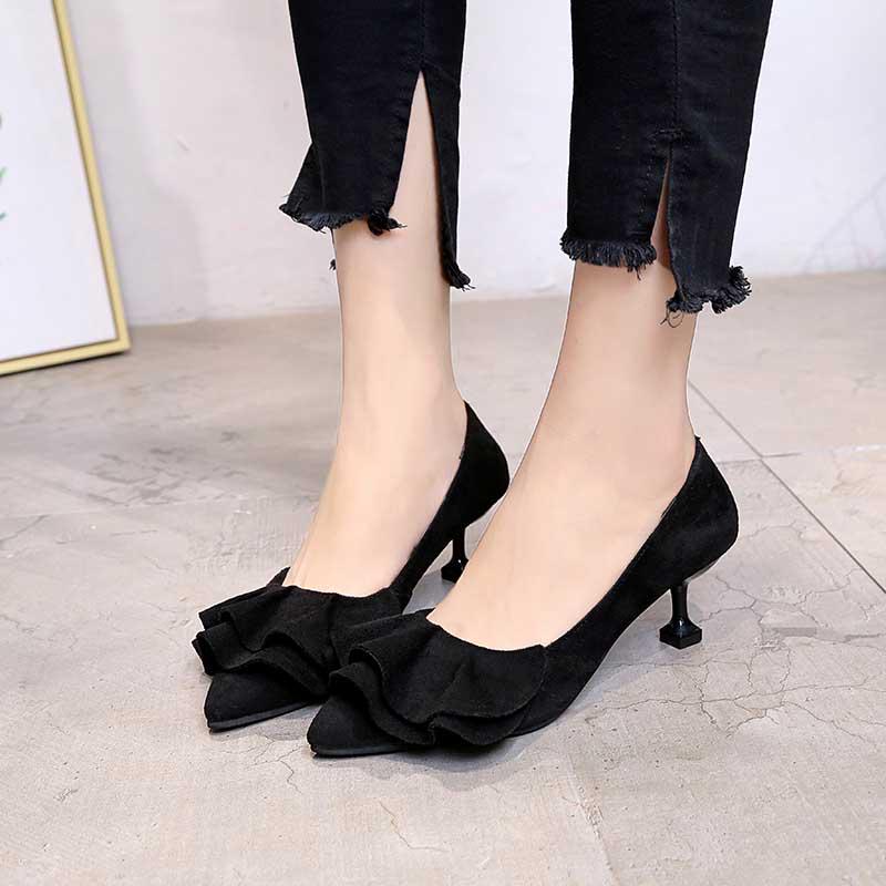 Plus Size 34-39 Summer Women Slippers Outdoor Bohemian Beach High Heels Wear-resistant Non-slip Office Lady Lotus Leaf Sandals