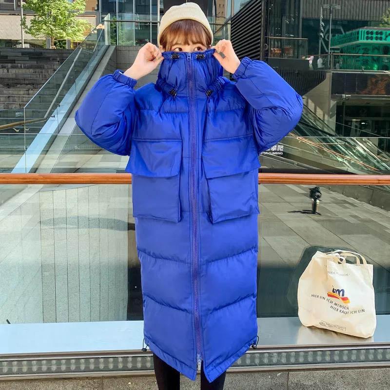 WTEMP Cotton-padded Jacket Women's Mid-length Padded Jacket Student Korean Style Loose Cotton-padded Jacket Women's Thick Coat