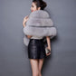 Autumn Winter Faux Fur Shawl Coat Women's Cheongsam Wedding Capes with  Slim Fit  Faux Fox Fur Warm Shawls and Wraps