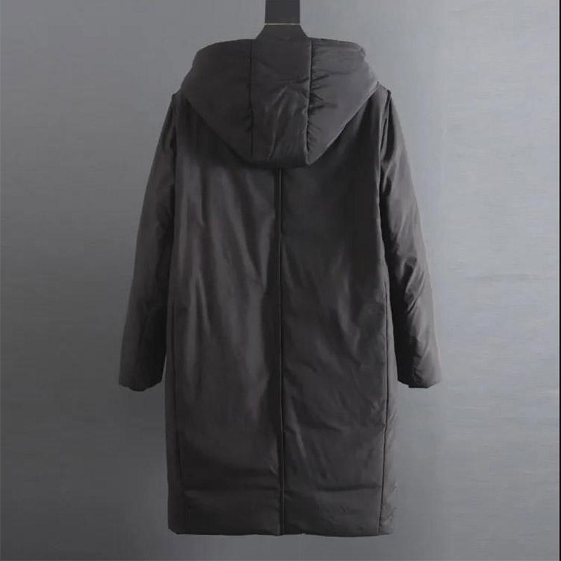 Mid-length Down Jacket Original Single Men's Winter Hooded Padded Jacket Thick Warm and Comfortable Jacket