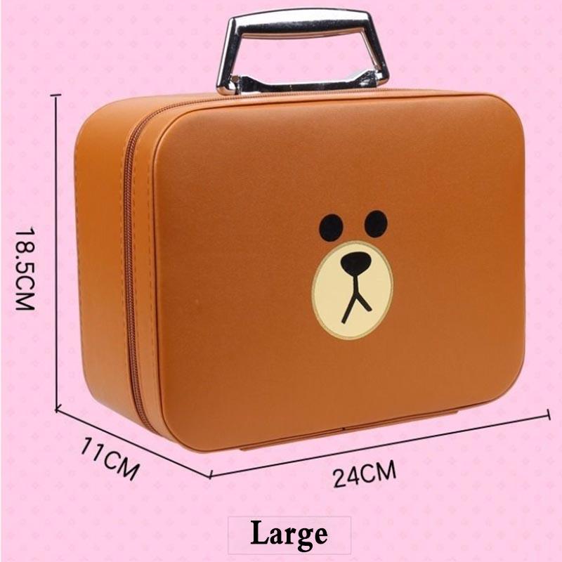 Cosmetic Bag Cute Cartoon Portable Cosmetic Case Portable Travel Cosmetic Storage Bag