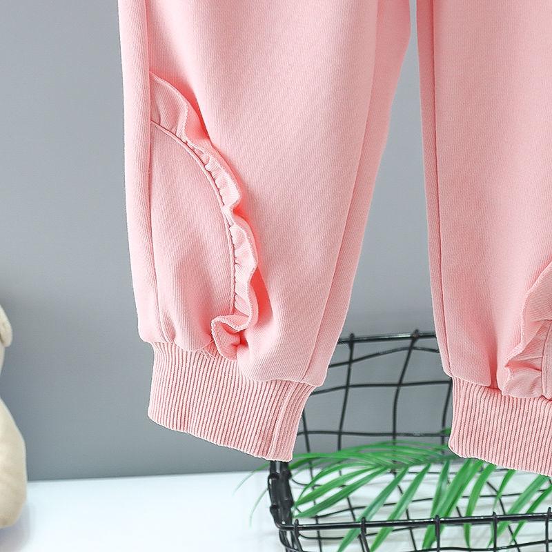 Female Baby Set Spring and Autumn Children Casual Children's Wear Sweater Pants Two-piece Set