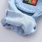 Children's Clothing Boys and Girls Jeans Spring and Autumn Casual Pants Trousers Pocket Printing Trousers