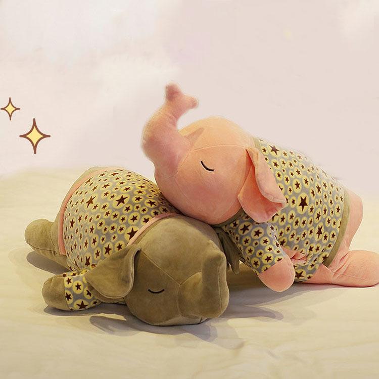 Cute Elephant Doll Plush Doll Baby Sleeping Doll Pillow Kids Bed Plush Toy Kids Birthday Present