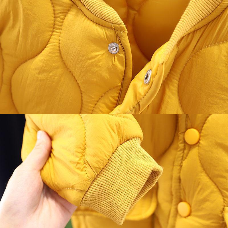 Boys and Girls Sets Thickened Padded Jackets Long-sleeved Loose Korean Version of The Solid Color Two-piece Autumn and Winter Suit