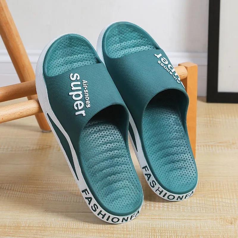 Men's and Women's Sports Slippers Summer Outdoor Wear Home Shoes Non-slip Wear-resistant Beach Sandals Bathroom Bath Slippers Soft Sole Slippers