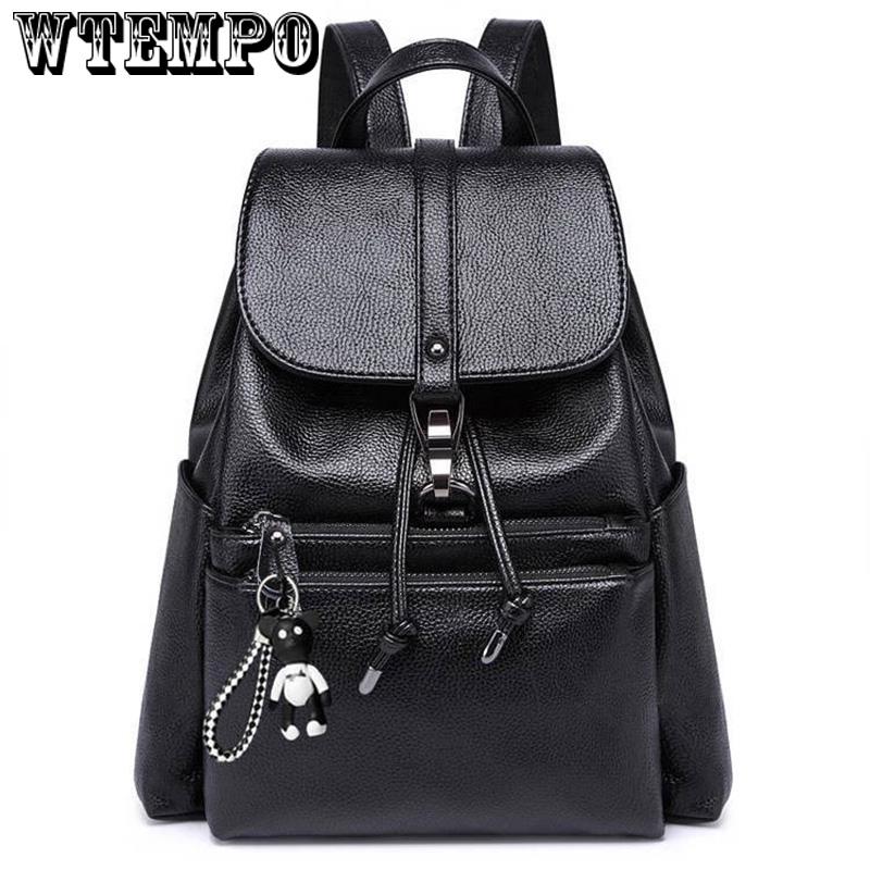 New Casual Backpack Female Brand Leather Women's Backpack  Shoulder Bags for Women