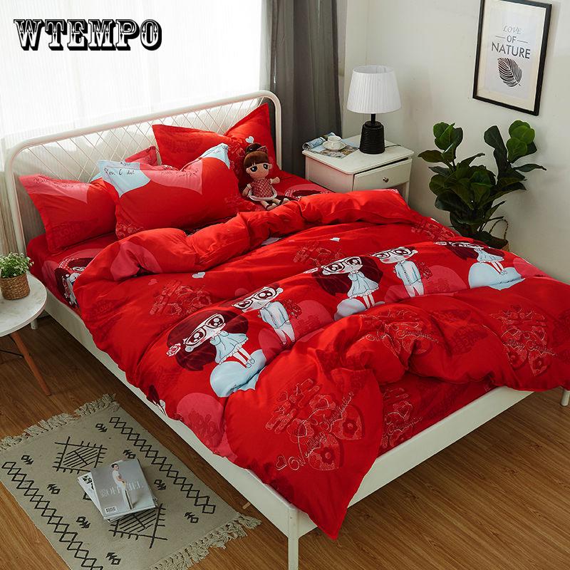 New Bedclothes Bed Duvet Cover Pillowcases Bedding Set puppy friendly Home Textile