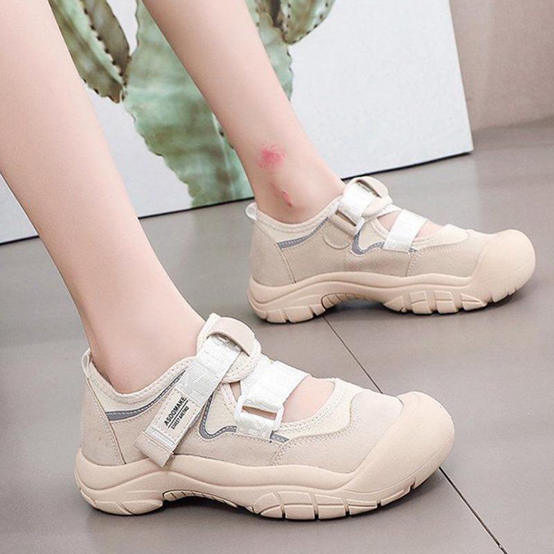 Big Toe Canvas Shoes Female Students Korean Version of The Old Daddy Shoes Female Harajuku All-match Casual Shoes