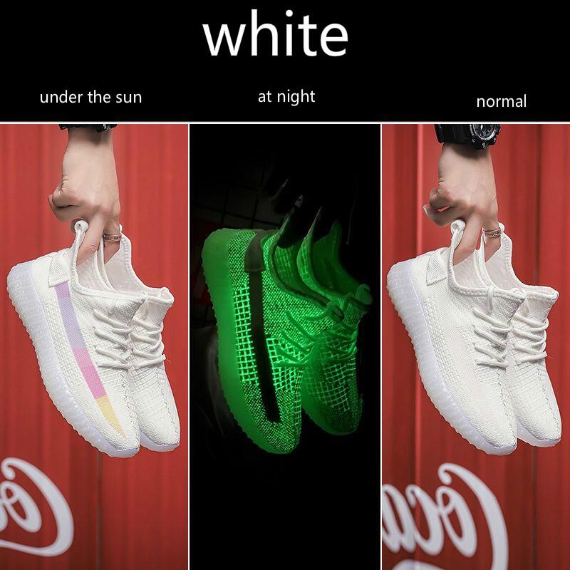 Color changing shoes men's spring angel summer breathable men's shoes couple reflective shoes