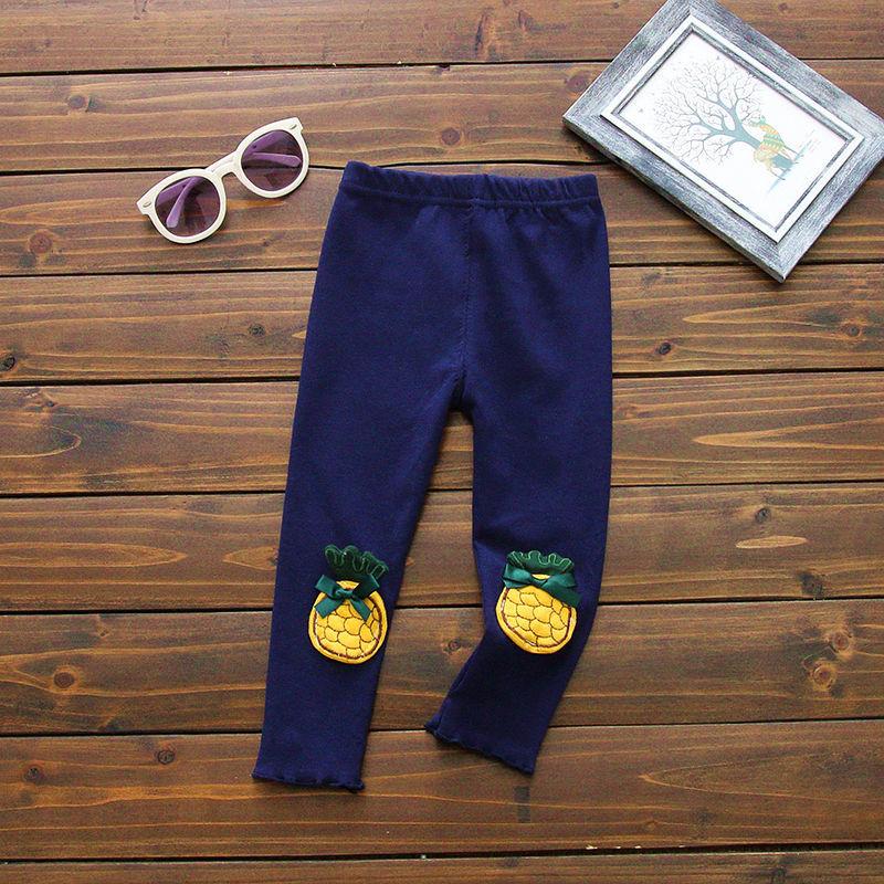 Girls' Leggings Spring and Autumn Thin Children's Trousers Wear 1-2-3 Years Old Stretch Pants Pure Color Casual Pants