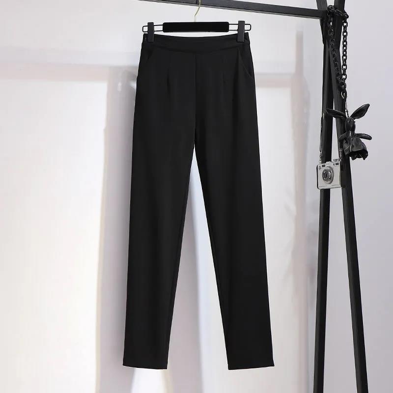 Set Autumn and Winter Korean Style Loose Large Size Fashion Trousers Long Sleeve Two-piece Suit