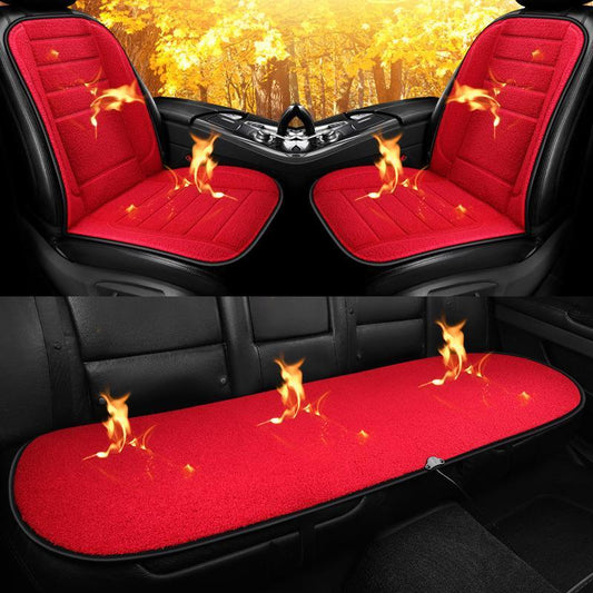 Five-piece Car Electric Heating Seat Cushion Main and Co-driver Seat Heater Thermostatically Adjustable Cigarette Lighter Head