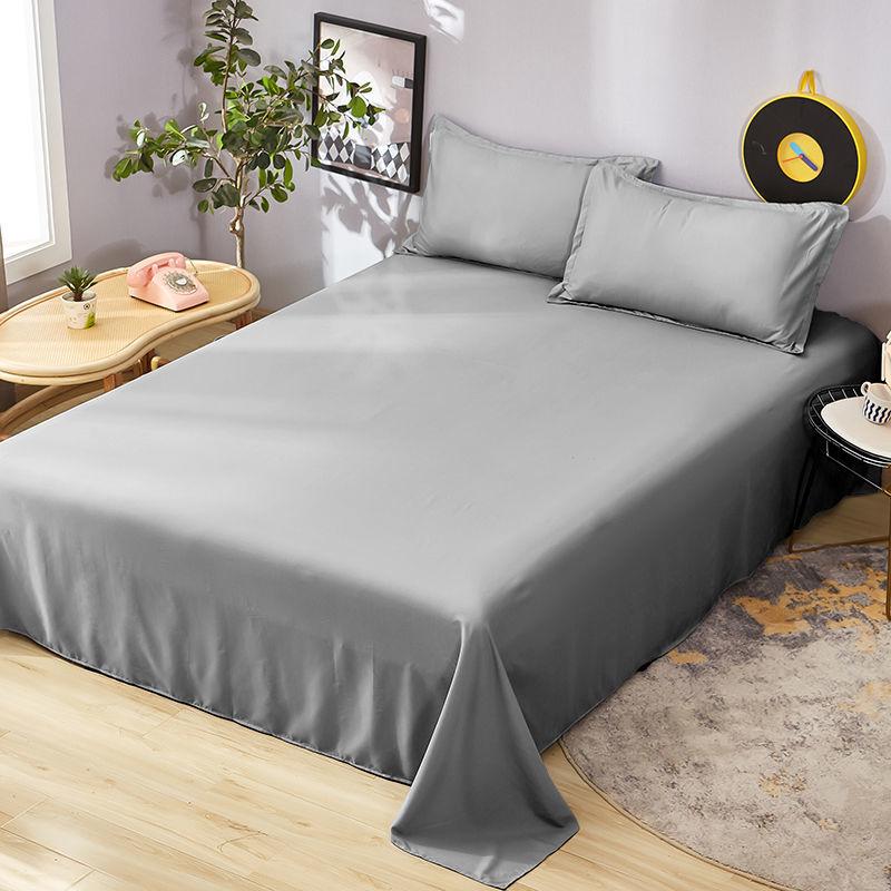 Single-piece Bed Sheet Household Large Solid Color Bedding Single-piece Bed Sheet Queen-size Bed Cover