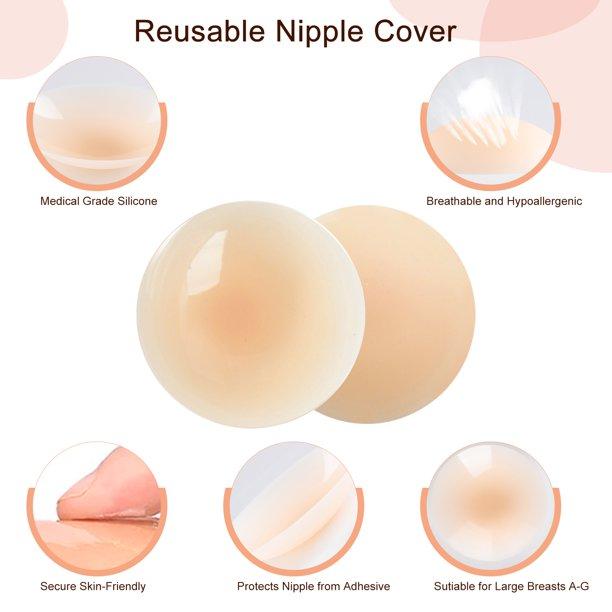 2 Pcs Breast Lift Tape Nipple Covers Waterproof Athletic Body Tape Push Up Lifting Tape Fit for Any Type of Clothing and A-E Cup