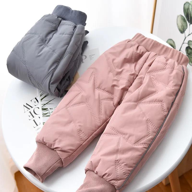 Outerwear Children's Cotton Trousers Warm Pants Extra-thick Warmth Boys' Long Trousers Plus Velvet Thick Cotton Trousers