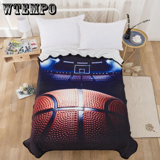 Stylish 3D Basketball Tapestry Cartoon Wall Hanging Bedroom Living Room Dormitory Home Decoration