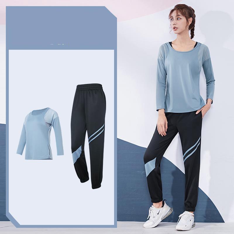 Seamless Women Yoga Set Workout Sportswear Gym Clothing Fitness Long Sleeve Crop Top High Waist Leggings Sports Suits