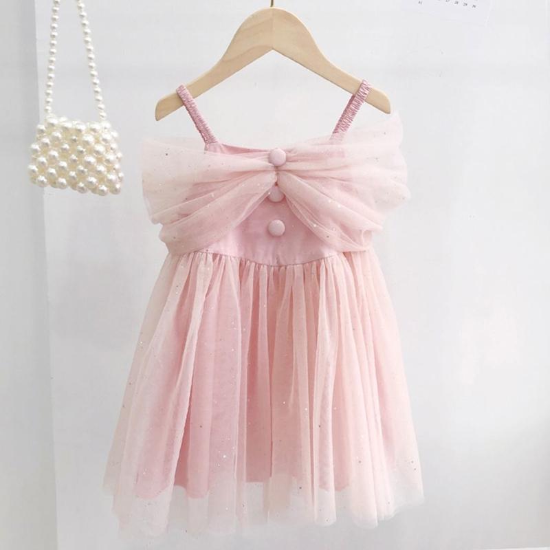 Girls' Dresses Baby Girls' Princess Dresses Little Girls' Western Style Sling Princess Dress with Fluffy Yarn