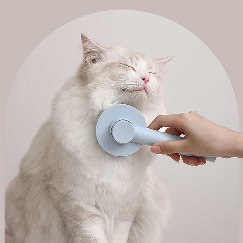 Pet Cat Comb Grooming Comb Dogs Hair Cleaning Brush Floating Hair Cleaner Pets Hair Artifact Needle Comb Matted Hair Remover Cat Massage Comb