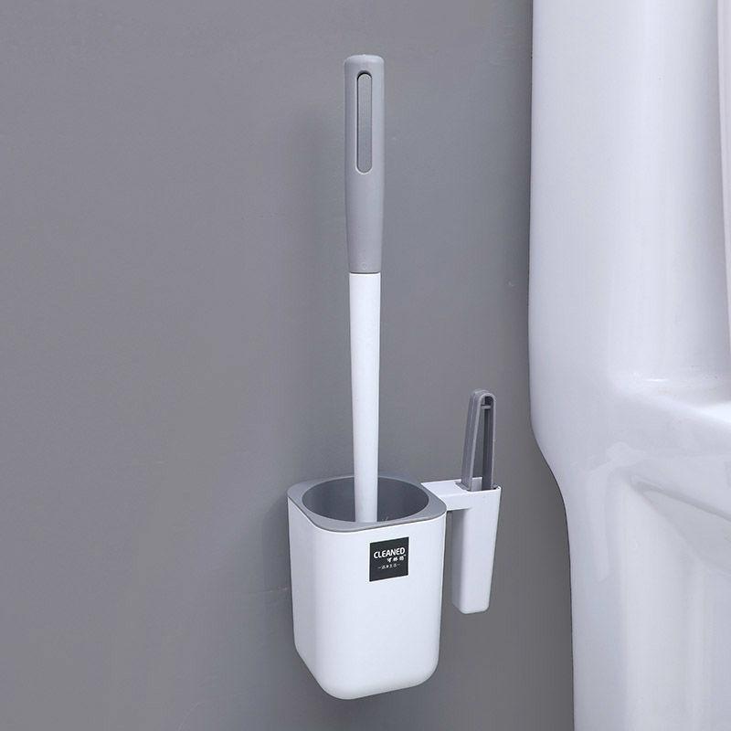 Wall-mounted Toilet Brush Set Household Toilet Brush Toilet Toilet Brush Round Head Multi-function Toilet Brush