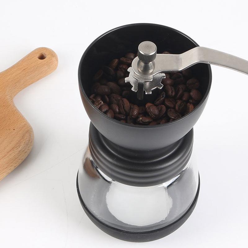 Lovely Durable Household Products Coffee Grinder Grain Spice Grinder Manual Coffee Grinder Mini Coffee Grinder Glass Material