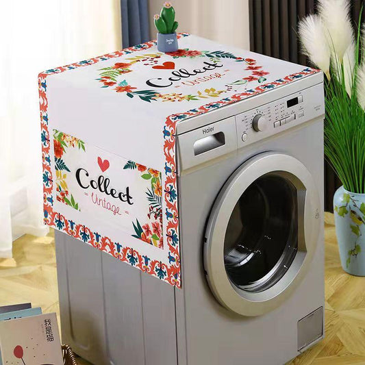 Refrigerator Cover Microwave Dust Cover Waterproof Washing Machine Cover Refrigerator Dust Cover Cover Towel Household Dust Cloth Dustproof Cloth