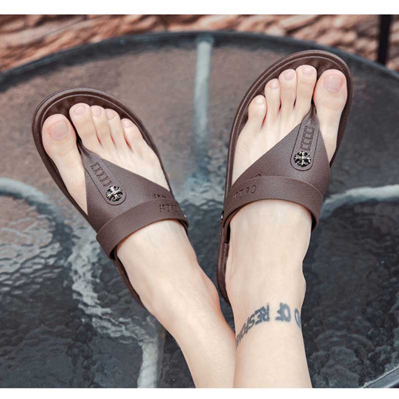 Sandals Men's Anti-Slip Deodorant Flip-Flops Beach Summer Sandals