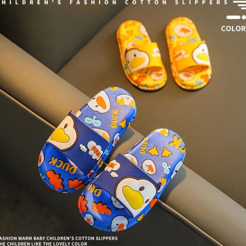 Children's Sandals  Slippers Summer Boys Girls Non-slip Soft Bottom Kids Bathroom Bath Cartoon Household Baby Slippers