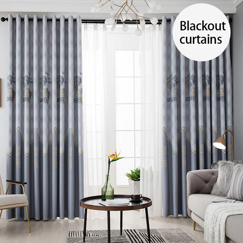 Living Room Bedroom Curtains Simple Modern Style Shading Curtains Rental Curtains