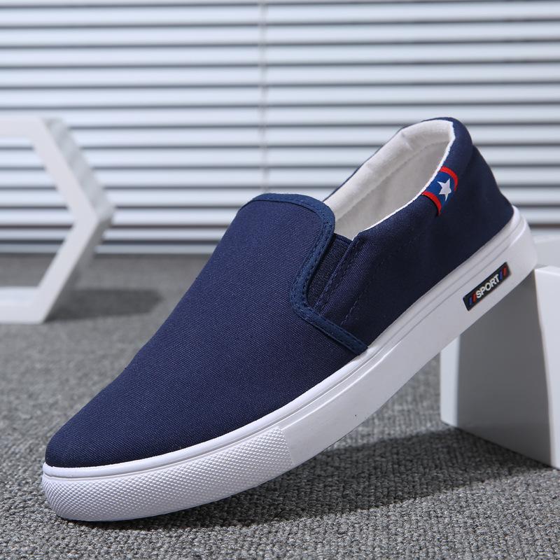 Men's Casual Flat Shoes Canvas Shoes Chaussure Homme Shoes for Men Lazy Shoes