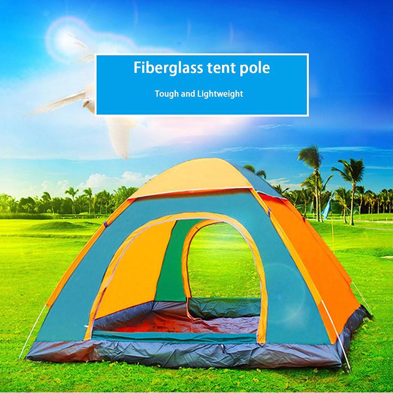 4-person Camping Tent Portable Pop-up Tent Waterproof and UV-proof Awning Travel Beach Outdoor Artifact