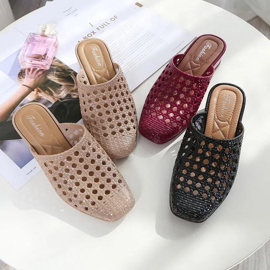 Women's Fashion Summer Besch Sandals Hollow Shoes Travel Outdoor Leisure Slippers